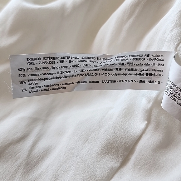 NWT Zara Linen Blend Midi Slit Front Strappy Dress - Picture 16 of 16